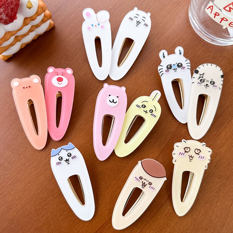 Faction cartoon small animal duck-section hairpin cute acrylic hair clip girls hair accessories