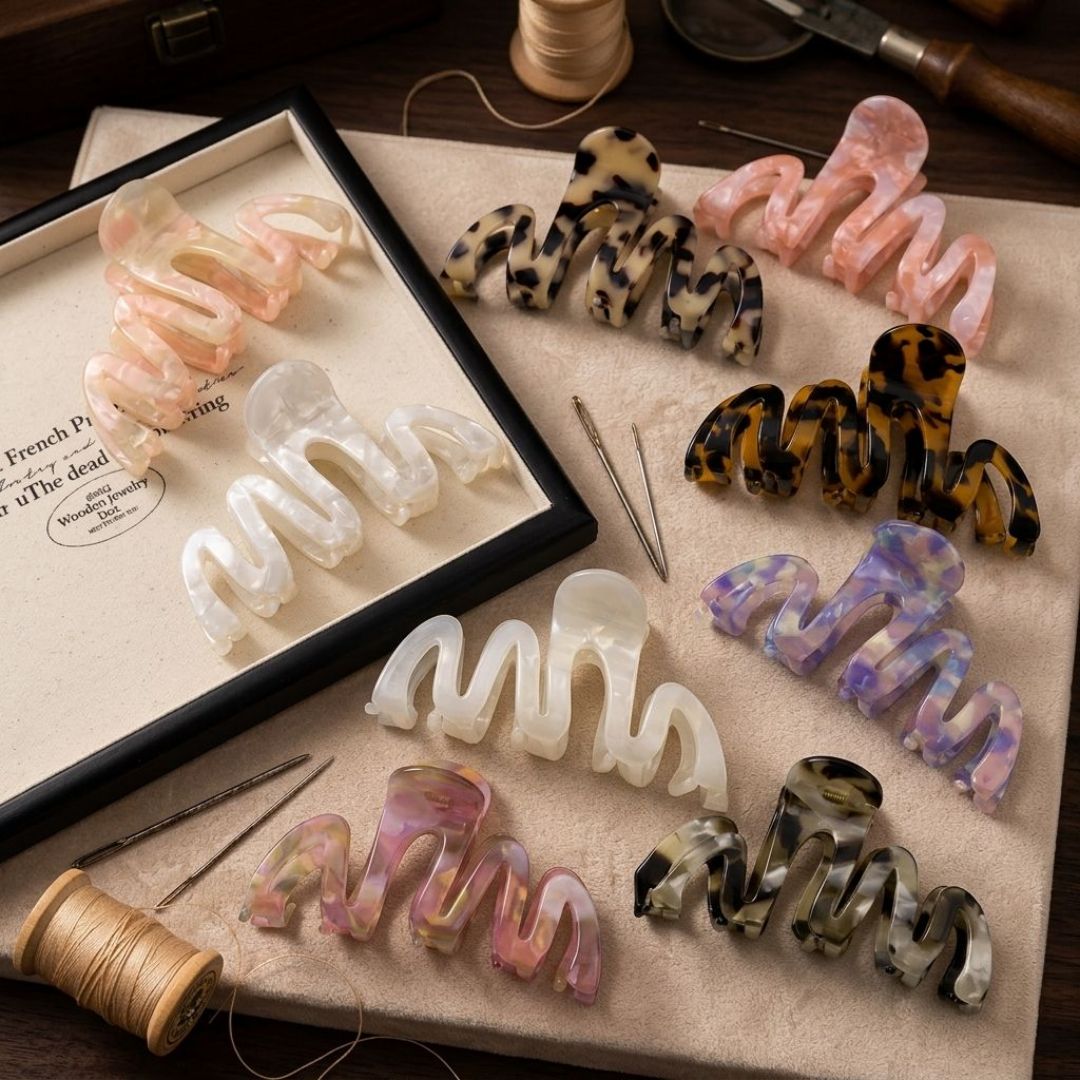 Fashion New Design Custom Logo European American Wave 10.5cm Acetate Shark Hair Claw Clips for Women Girls Accessories Fashion New Design Custom Logo European American Wave 10.5cm Acetate Shark Hair Claw Clips for Women Girls Accessories