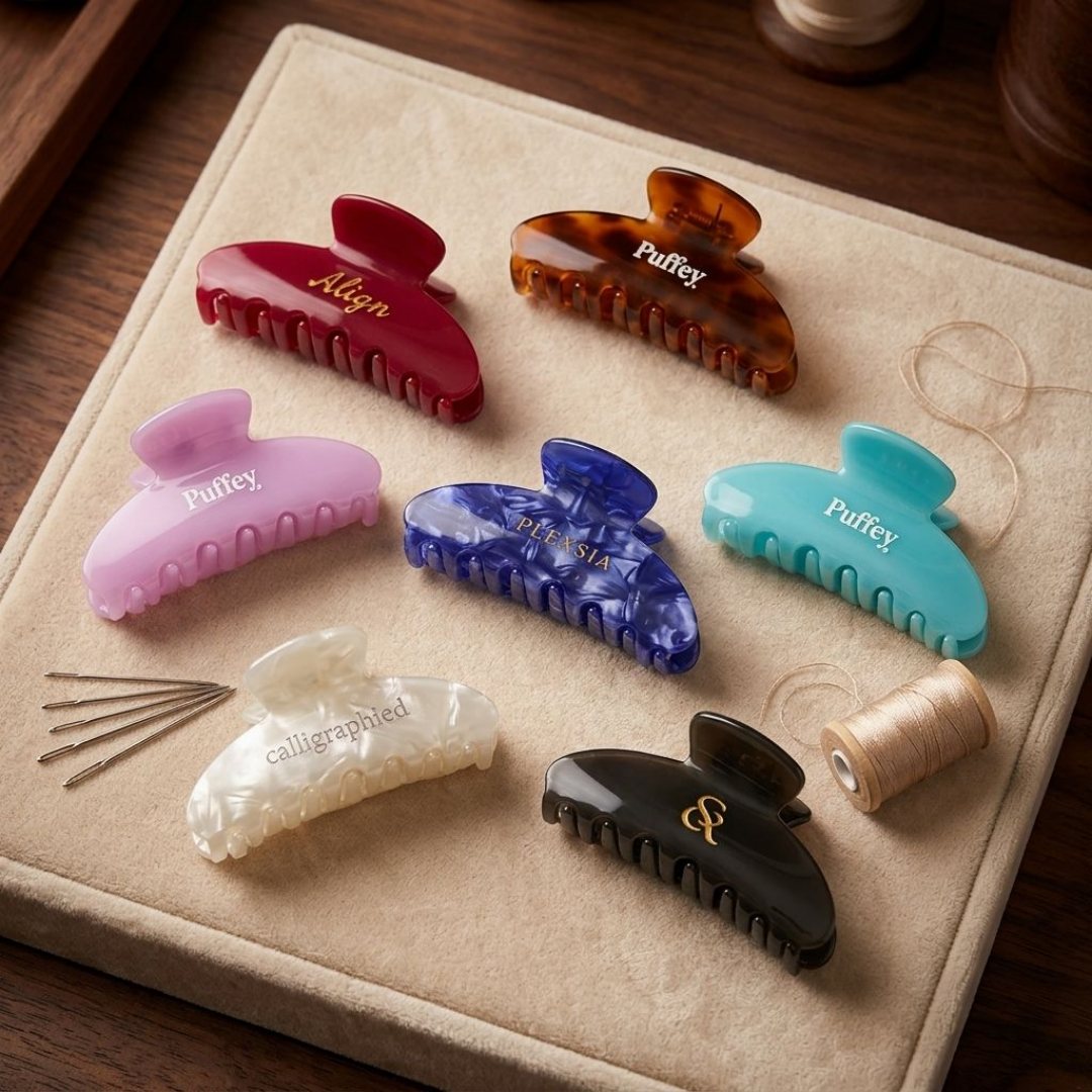 Ladies Private Label Custom Laser Engrave Logo Acetate Hair Claw Custom Size Colors Cellulose Acetate Hair Clips for Women Girls Ladies Private Label Custom Laser Engrave Logo Acetate Hair Claw Custom Size Colors Cellulose Acetate Hair Clips for Women Girls