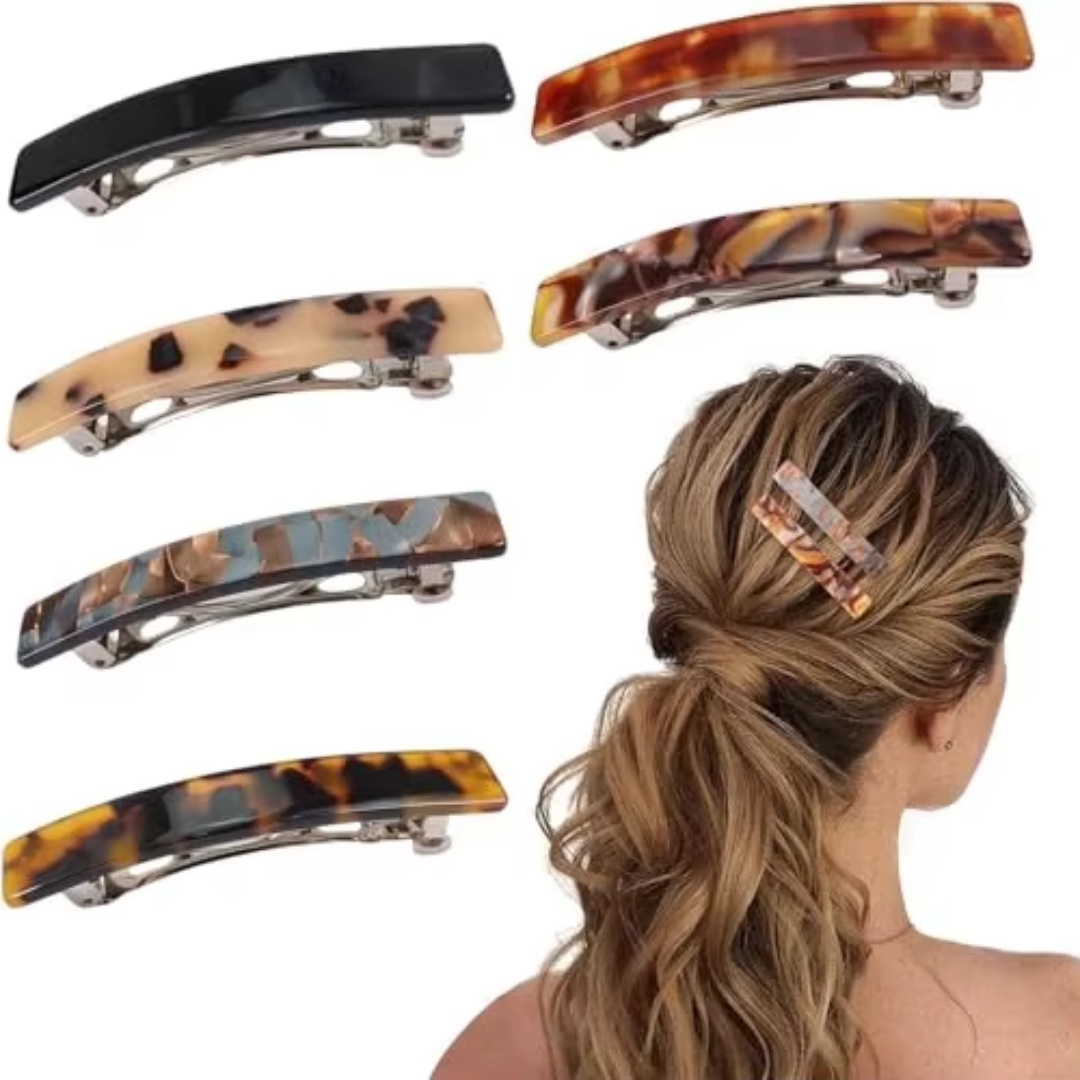 New Acetate Hair Barrent Simple Top Hair Clips Elegant Tortoiseshell Hair Accessories for Women Girls New Acetate Hair Barrent Simple Top Hair Clips Elegant Tortoiseshell Hair Accessories for Women Girls